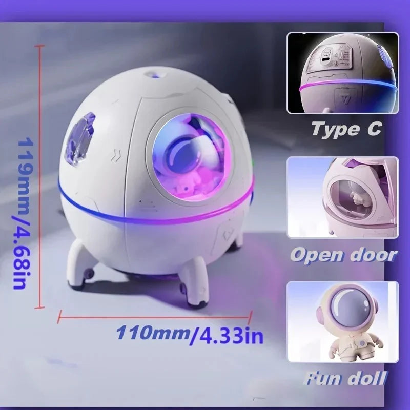 Astronaut Humidifier with Space Capsule Design