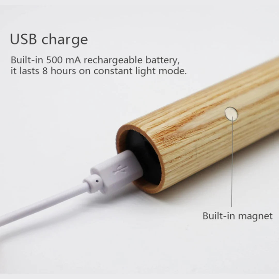 Auto Motion Sensor & Magnetic Wooden Light