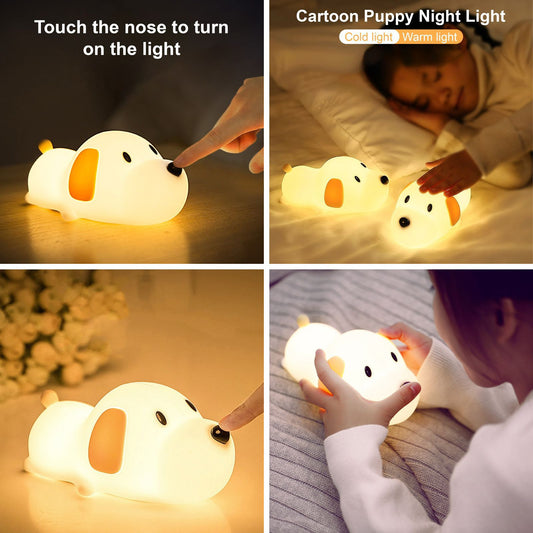 cartoon puppy night lamp